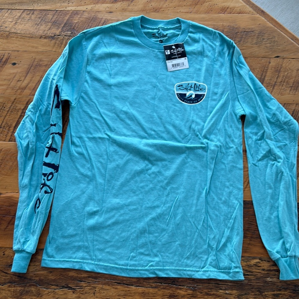Salt life men’s long sleeve cotton shirt with tags